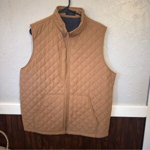 Men's Brown Quilted Vest